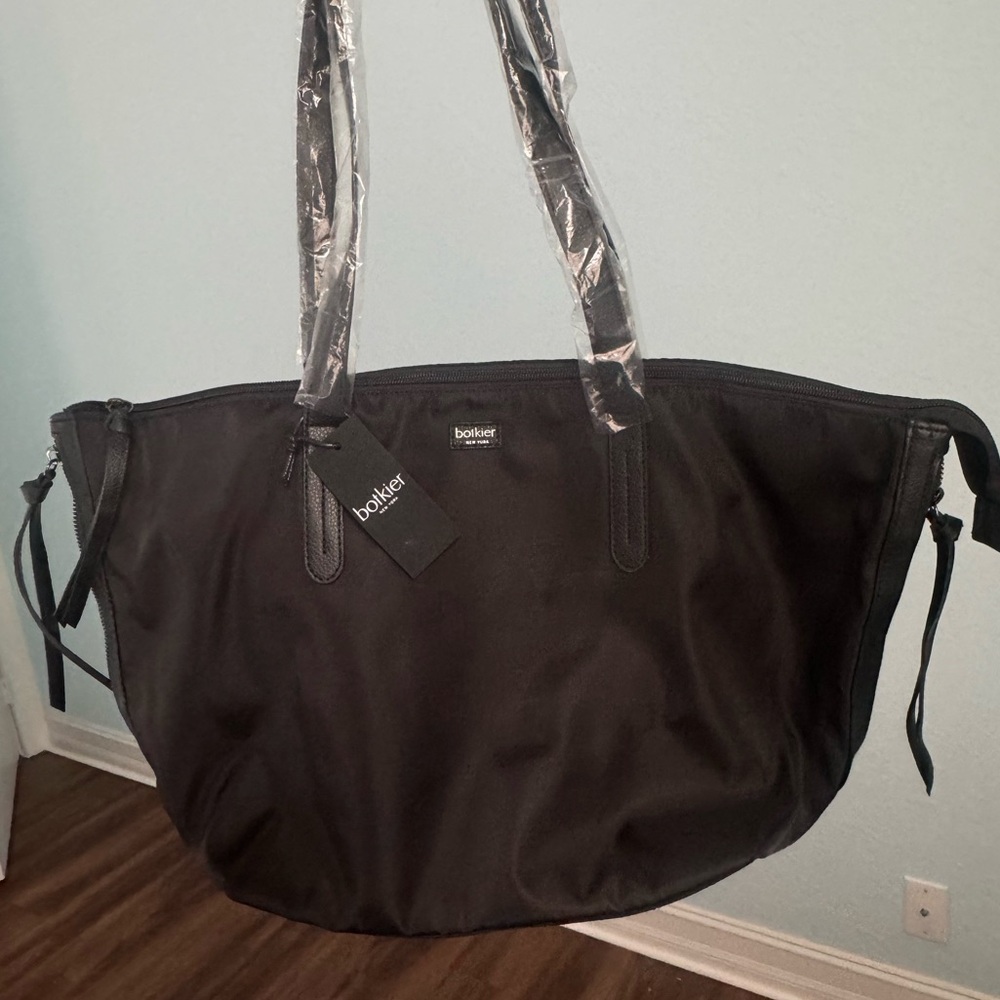 BOTKIER New York Bond Tote Bag Black Nylon Purse